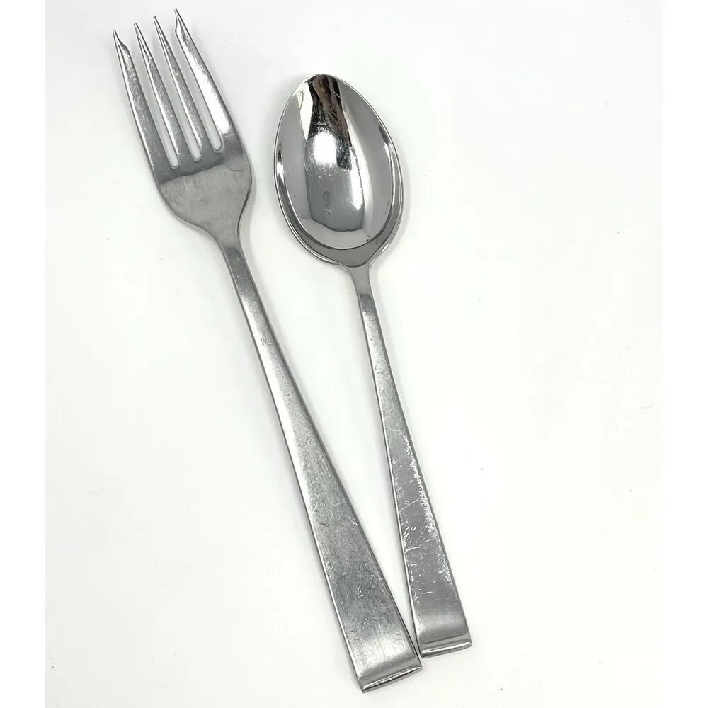 International Lyon NEW CHARM Stainless Teaspoon 5 7/8” & Salad Fork 7 1/8”